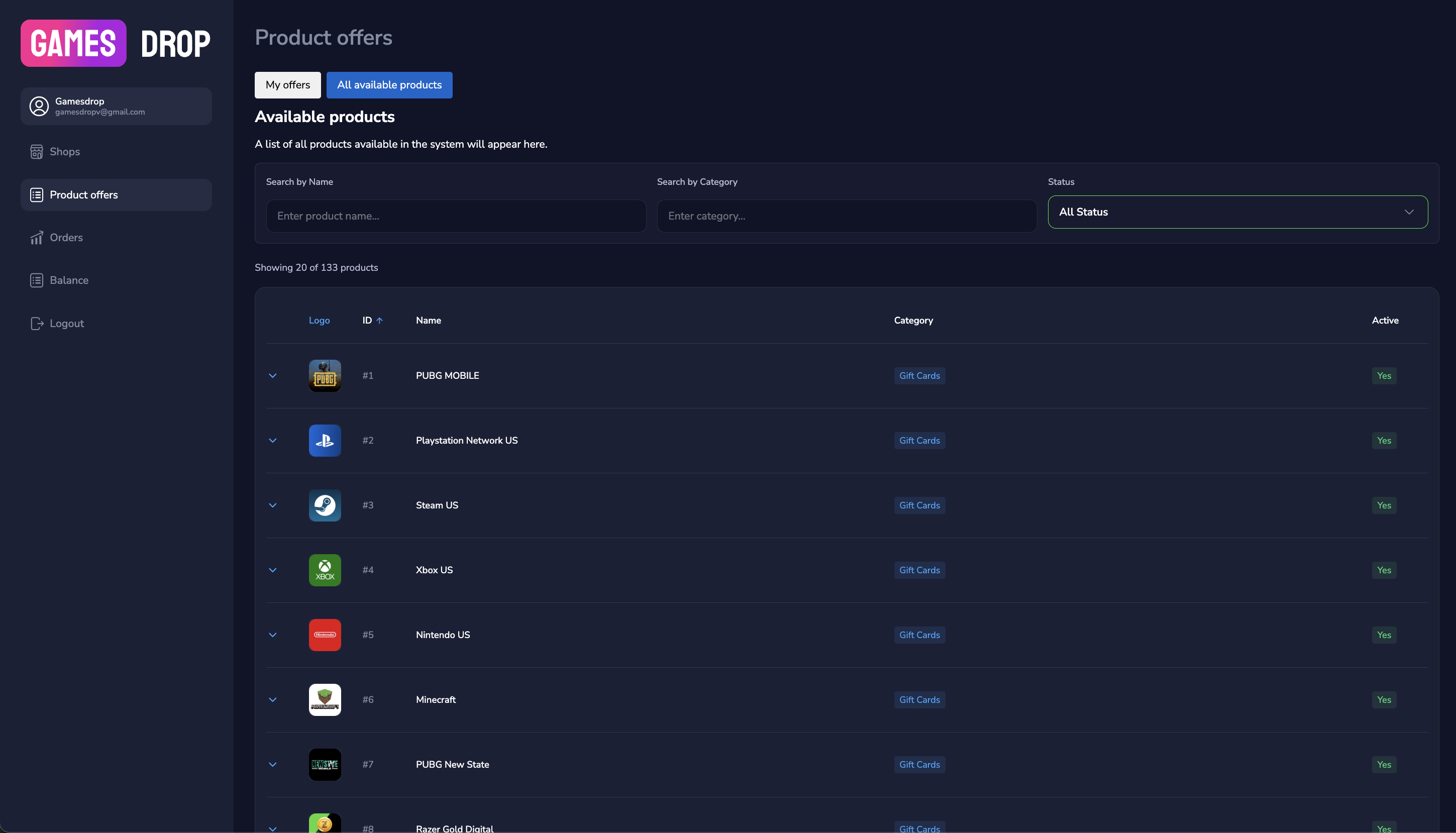 Partner Dashboard Preview